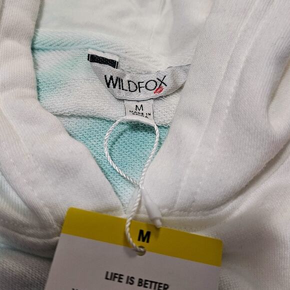 Wildfox New Cropped Tie Dye French Terry Hoodie size M - Picture 7 of 12